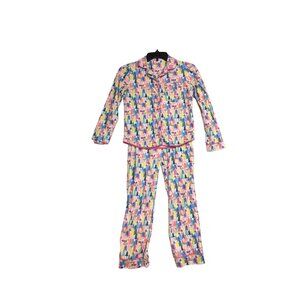 American Girl Pajama Set Multicolor Forest Print Size M